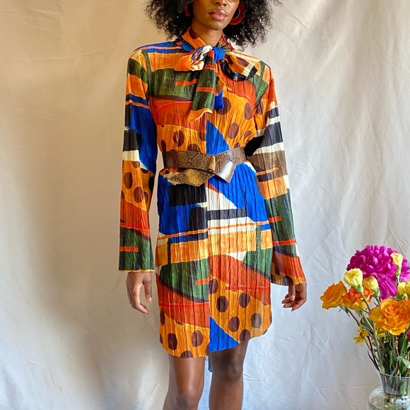 Bohemian style printed blouse/dress - Picture 2 of 8